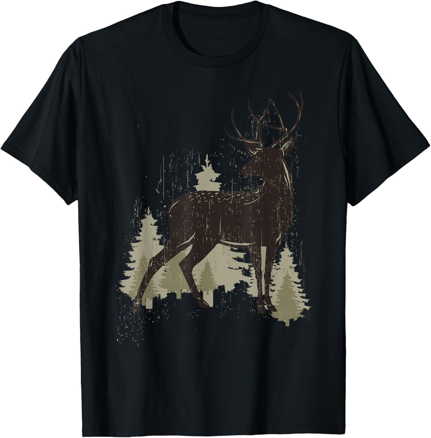 Deer Lover Funny - Deer T-Shirt - T-Shirt | Black