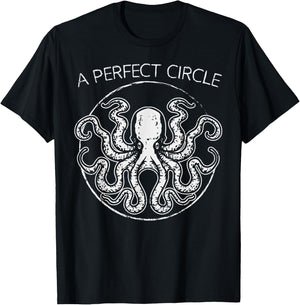 Perfect Circle Shirt Octopi Math Teacher Gift Octopus Pi Day Women Girls Kids T-Shirt - T-Shirt | Black
