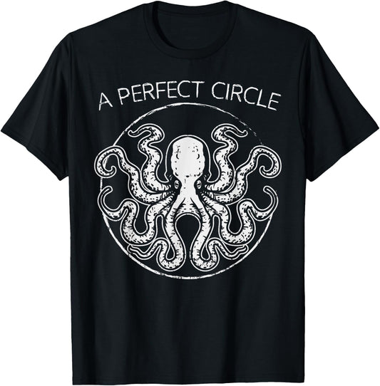 Perfect Circle Shirt Octopi Math Teacher Gift Octopus Pi Day Women Girls Kids T-Shirt - T-Shirt | Black