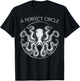 Perfect Circle Shirt Octopi Math Teacher Gift Octopus Pi Day Women Girls Kids T-Shirt - T-Shirt | Black