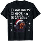 Cute Gordon Setter Dog Christmas Naughty Nice Tried my Best T-Shirt - T-Shirt | Black