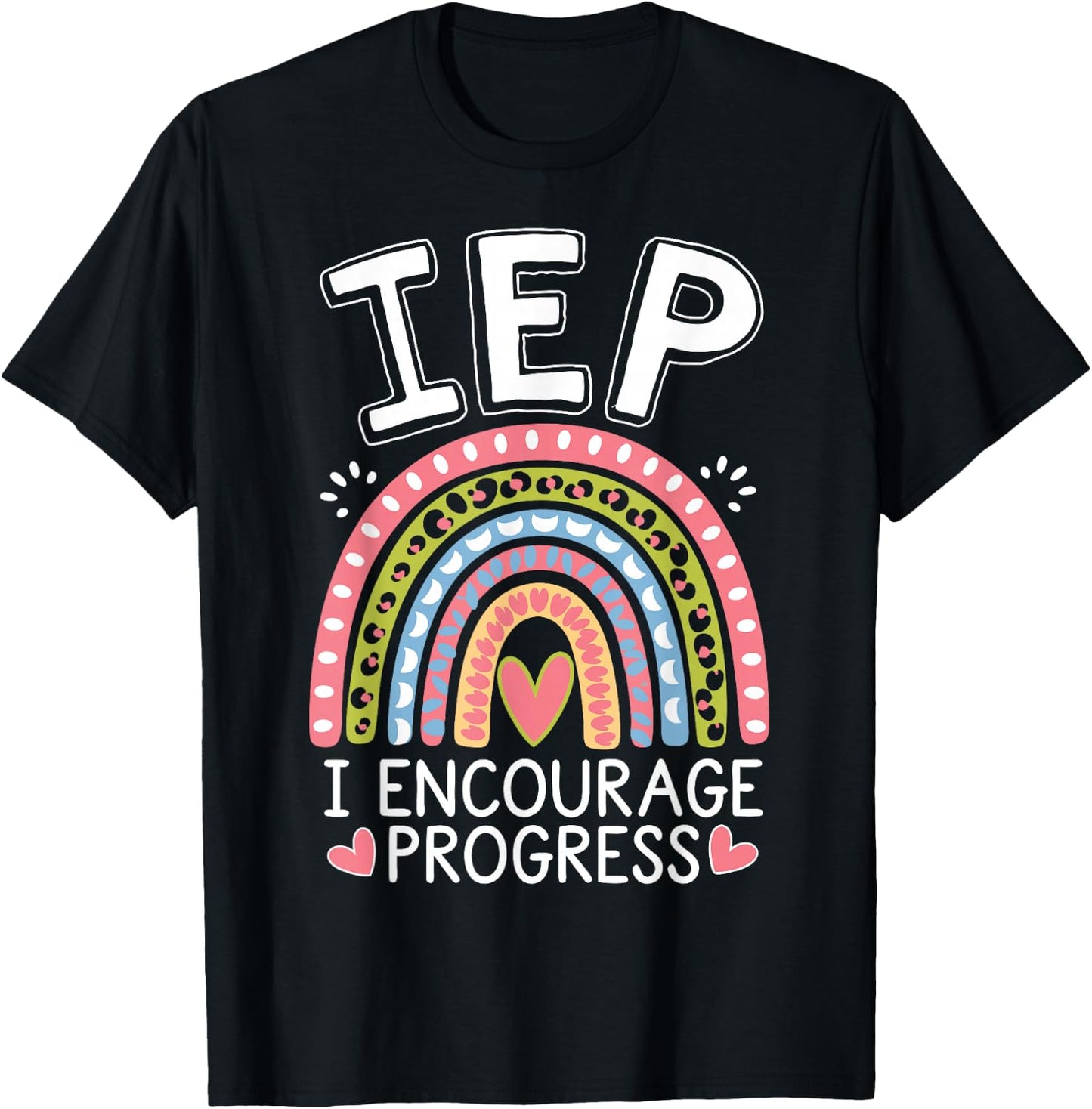 Intervention Teacher IEP I Encourage Funny Intervention T-Shirt - T-Shirt | Black
