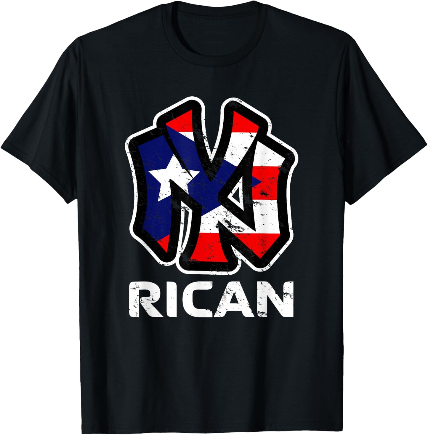 Proud Nuyorican Puerto Rico T-Shirt - T-Shirt | Black
