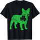 French Bulldog St Patricks Day Boys Men Dog Shamrock Gift T-Shirt - T-Shirt | Black