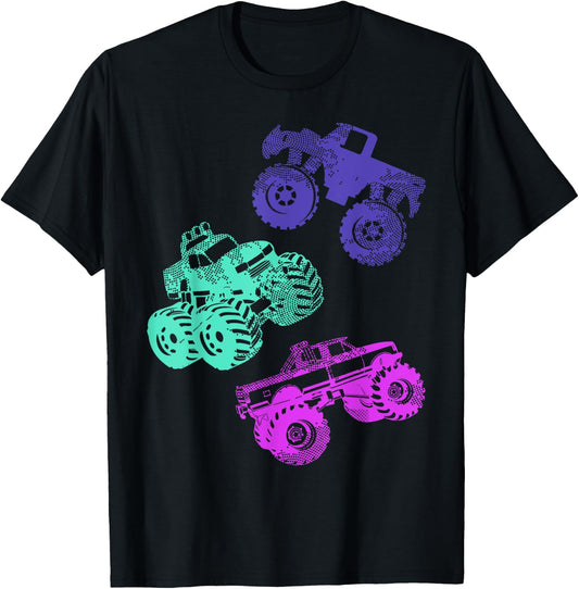 Girls Like Monster Trucks Too Women Monster Truck T-Shirt - T-Shirt | Black