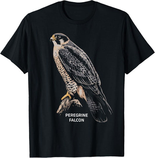 Bird Of Prey Peregrine Falcon T-Shirt - T-Shirt | Black