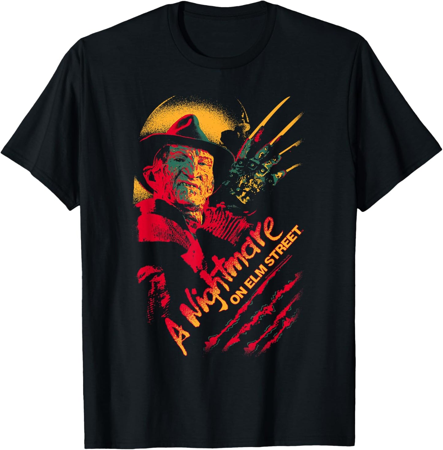 Nightmare on Elm Street Freddy Claws T-Shirt - T-Shirt | Black