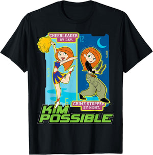 Kim Possible - Cheerleader and Crime Stopper T-Shirt - T-Shirt | Black