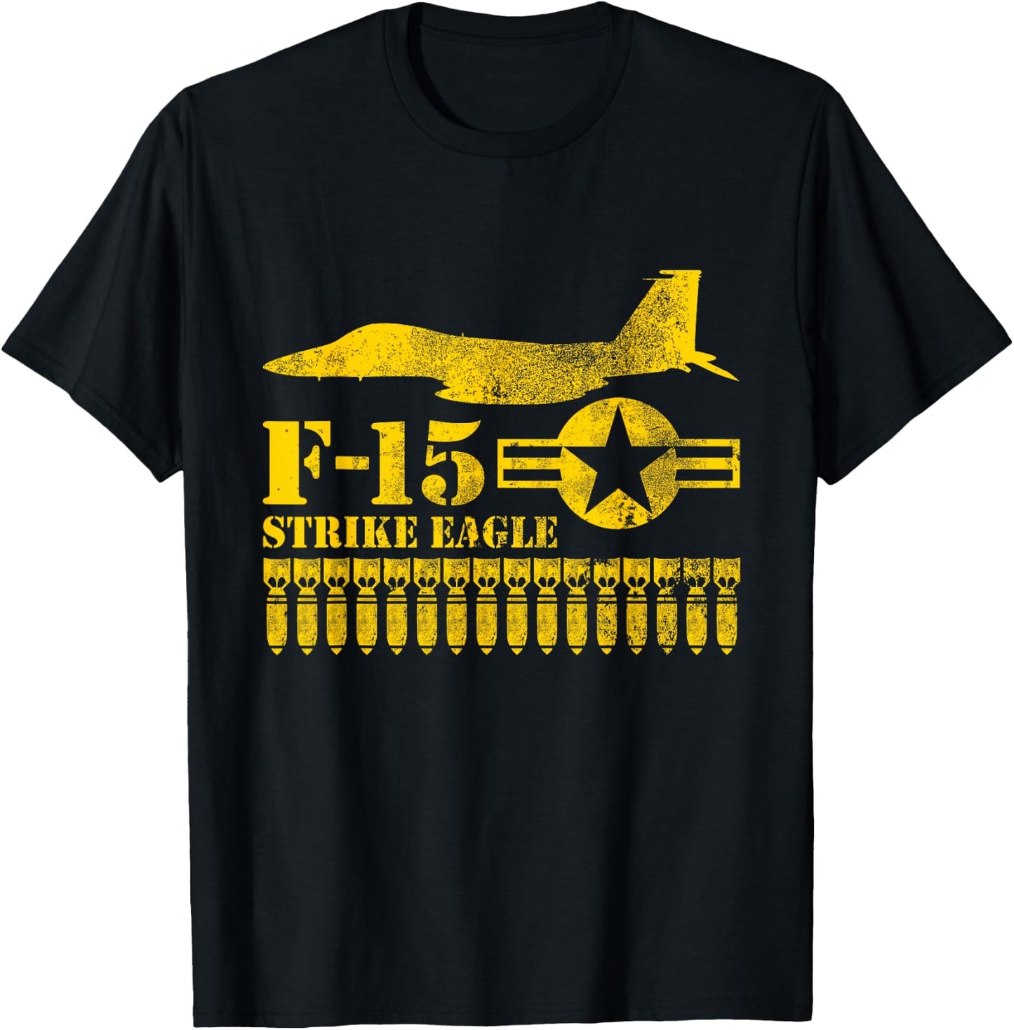 F-15 Strike Eagle Air Force T shirt T-Shirt - T-Shirt | Black
