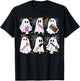 Ghost Makeup Artist Funny Costume For Halloween Men & Women T-Shirt - T-Shirt | Black