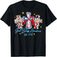 God Bless America Est 1776 Cross Coquette Bow Patriotic T-Shirt - T-Shirt | Black