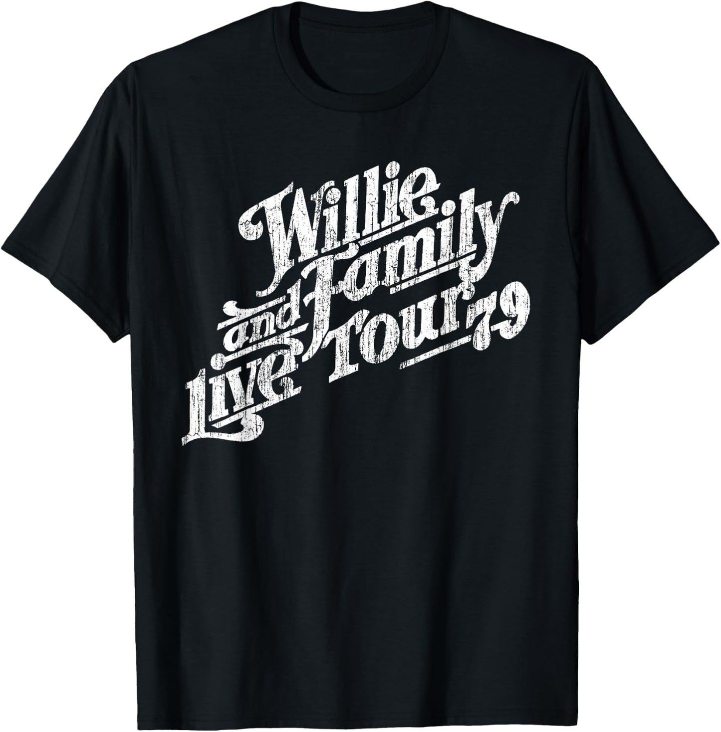 Willie and Family Live Tour 79 T-Shirt - T-Shirt | Black