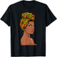 Best African Art Girls Kente Cloth African Print T-Shirt - T-Shirt | Black