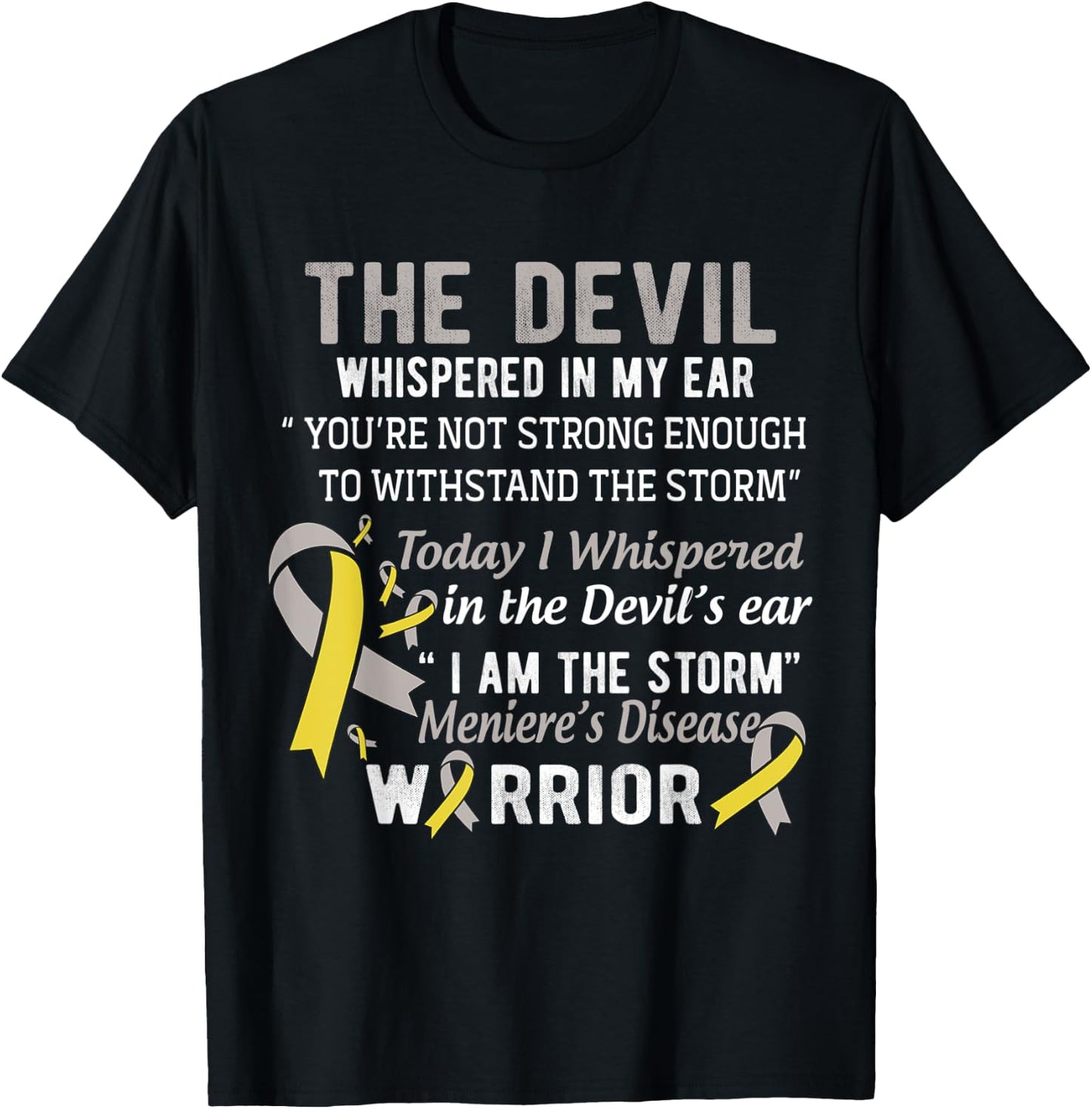 I am the Storm Meniere's Disease Warrior T-Shirt - T-Shirt | Black
