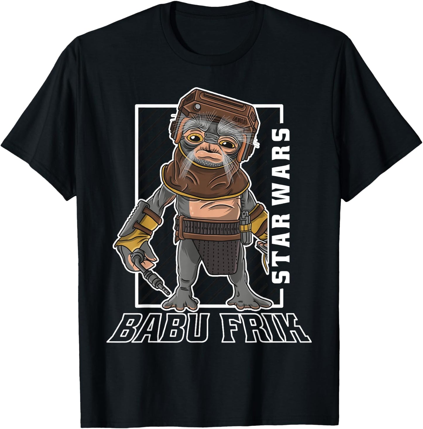 Star Wars The Rise Of Skywalker Babu Frik Portrait T-Shirt - T-Shirt | Black