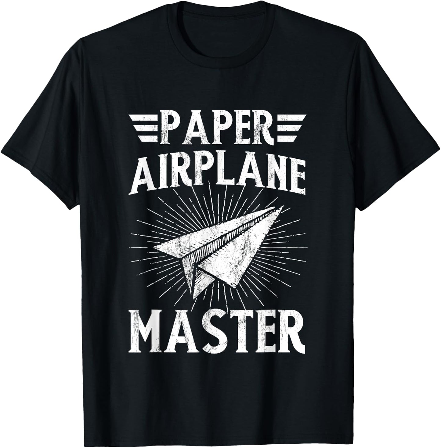 Paper Airplane Master Classroom Teacher T-Shirt - T-Shirt | Black
