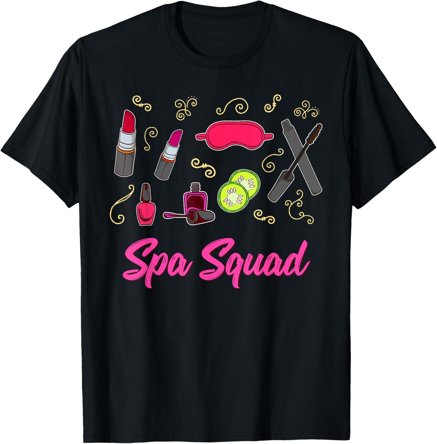 Spa Birthday Shirt - Spa Squad Shirt T-Shirt - T-Shirt | Black