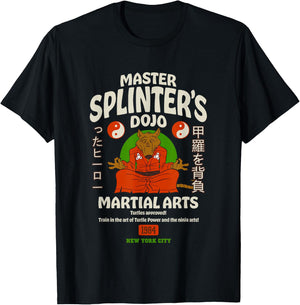 Teenage Mutant Ninja Turtles Master Splinter Dojo 1984 T-Shirt - T-Shirt | Black