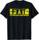 FAT Fresno Yosemite Int'l Airport Taxiway Sign Pilot Vintage T-Shirt - T-Shirt | Black