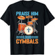 Praise Him With Loud Cymbals Worship Church Drummer T-Shirt - T-Shirt | Black
