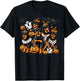 Rottweiler Halloween Costume, Dog Ghost Witch Hat T-Shirt - T-Shirt | Black