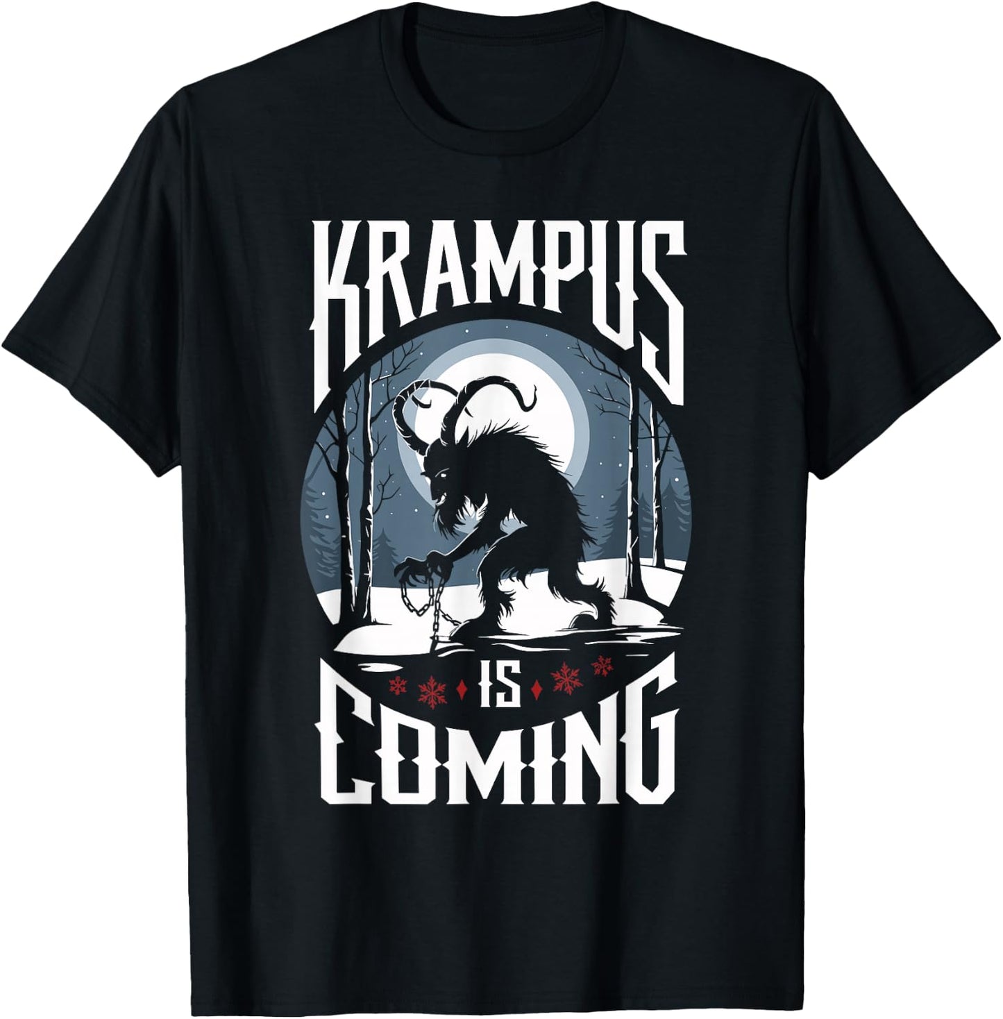 Krampusnacht Christmas Monster Krampus Lover Festive Horror T-Shirt - T-Shirt | Black