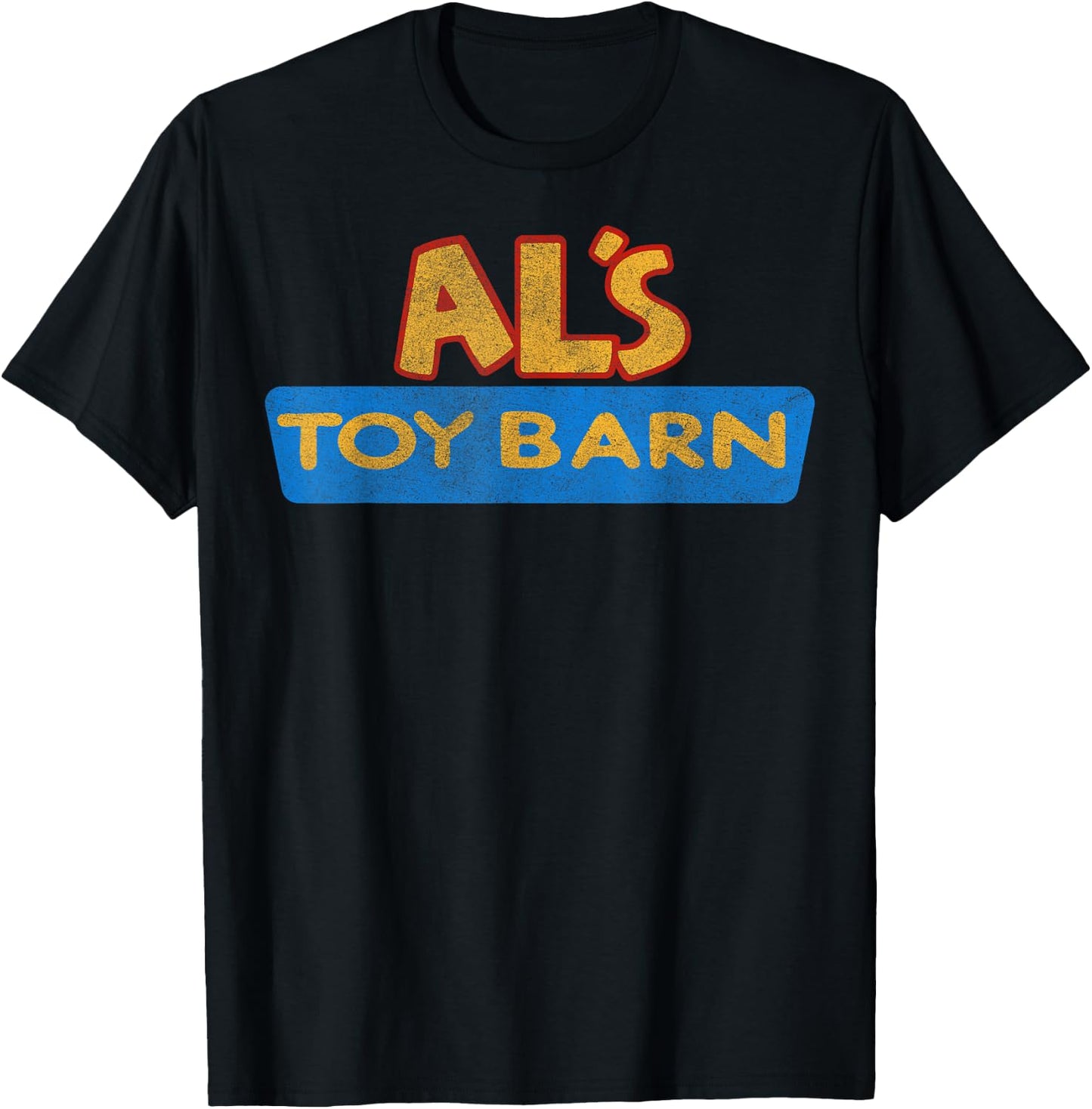 Disney Pixar Toy Story Al's Toy Barn Distressed Logo T-Shirt - T-Shirt | Black