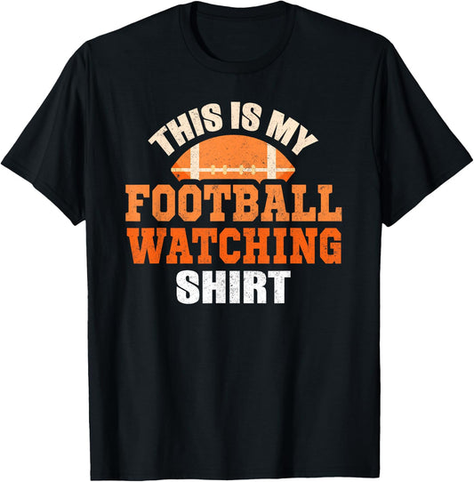 This is My Watching Football Shirt T-Shirt - T-Shirt | Black