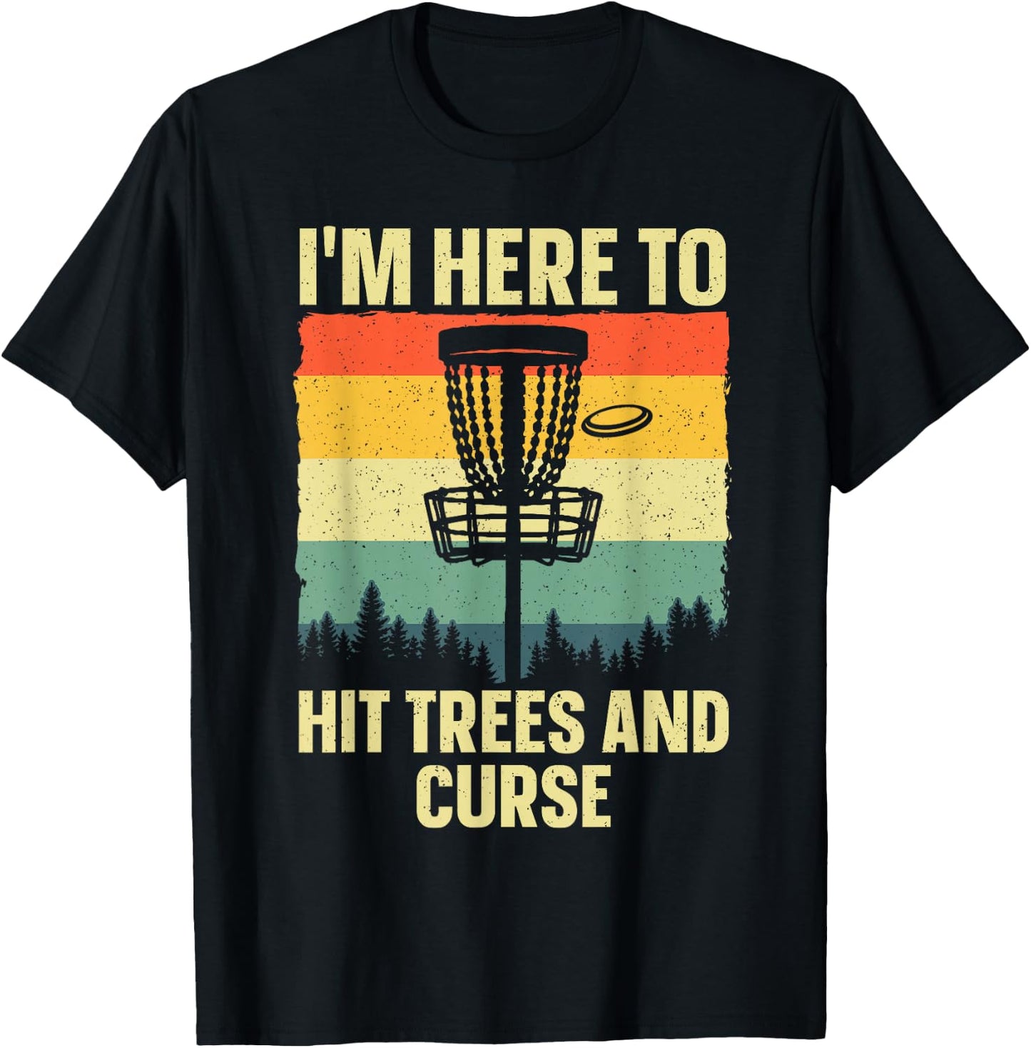 Best Disc Golf Art Women Kids Disc Golfer Disc Golf T-Shirt - T-Shirt | Black