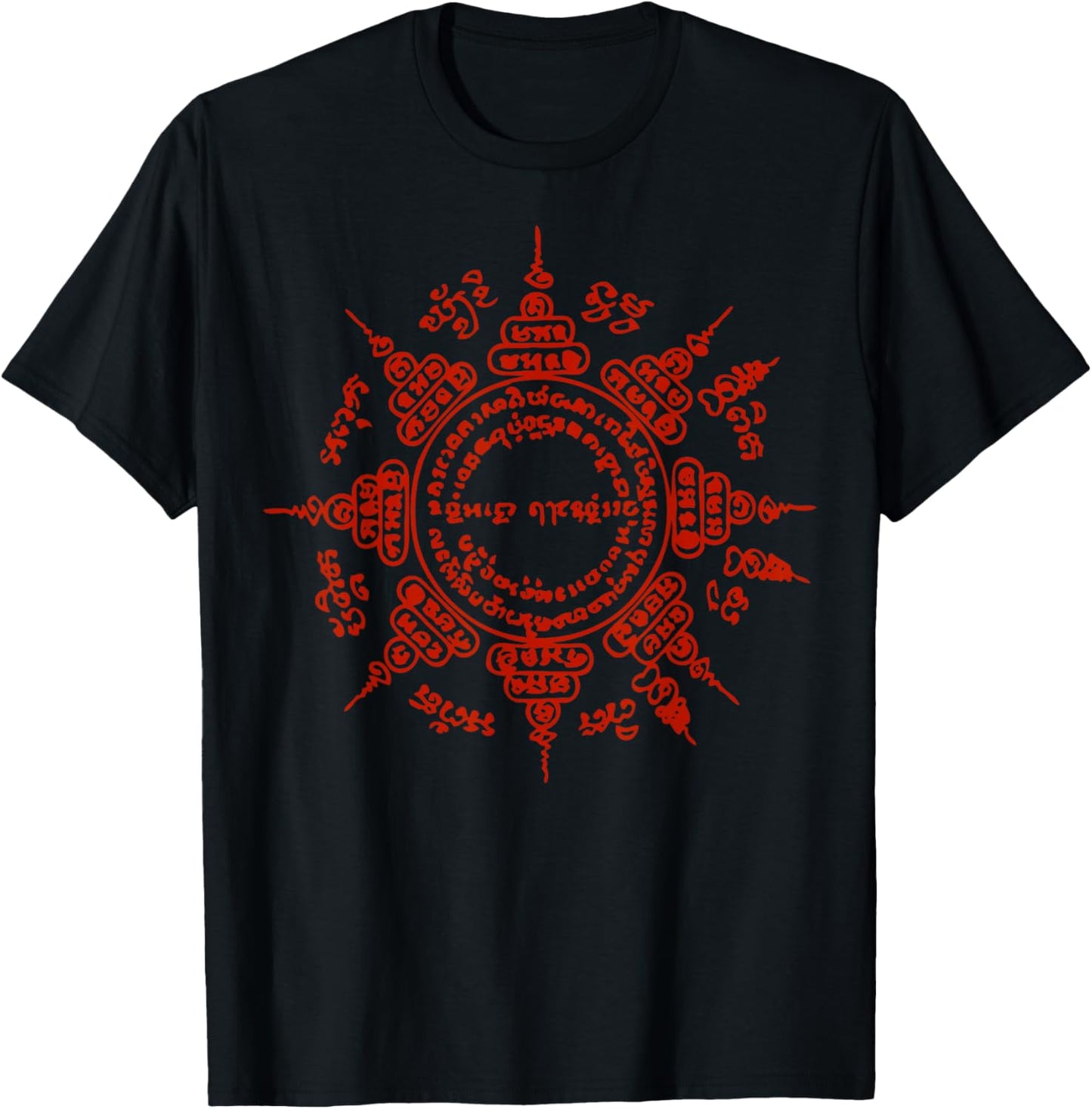Sak Yant Tattoo Thailand Paed Tidt 8 Directions Yantra BKK T-Shirt - T-Shirt | Black