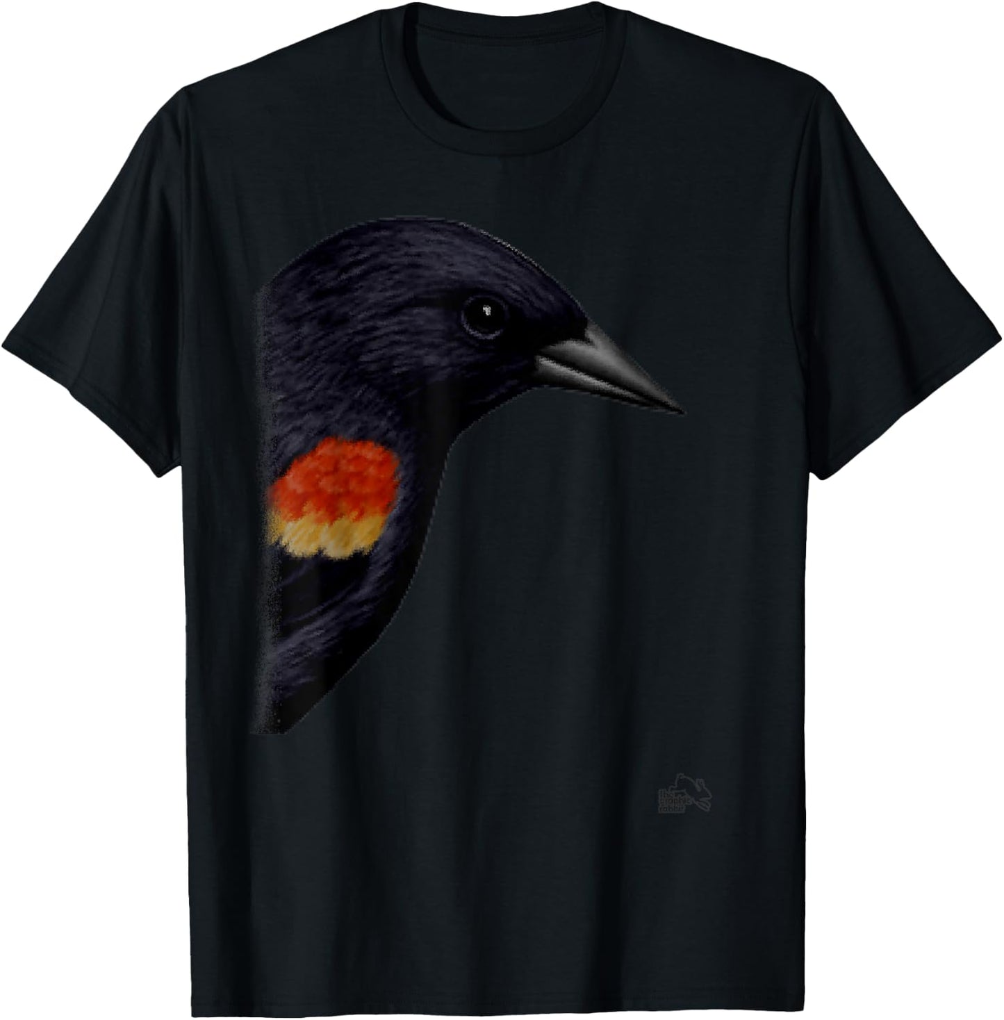 Red Winged Black Bird T-Shirt - T-Shirt | Black