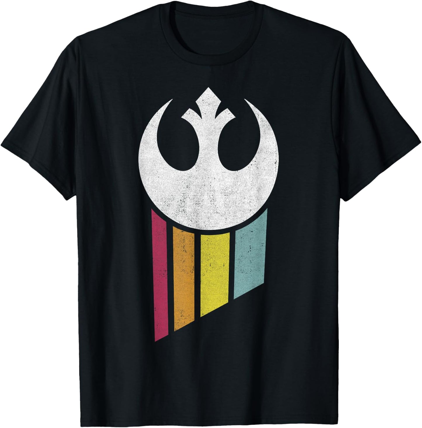 Star Wars Rebel Rainbow Logo Graphic T-Shirt - T-Shirt | Black