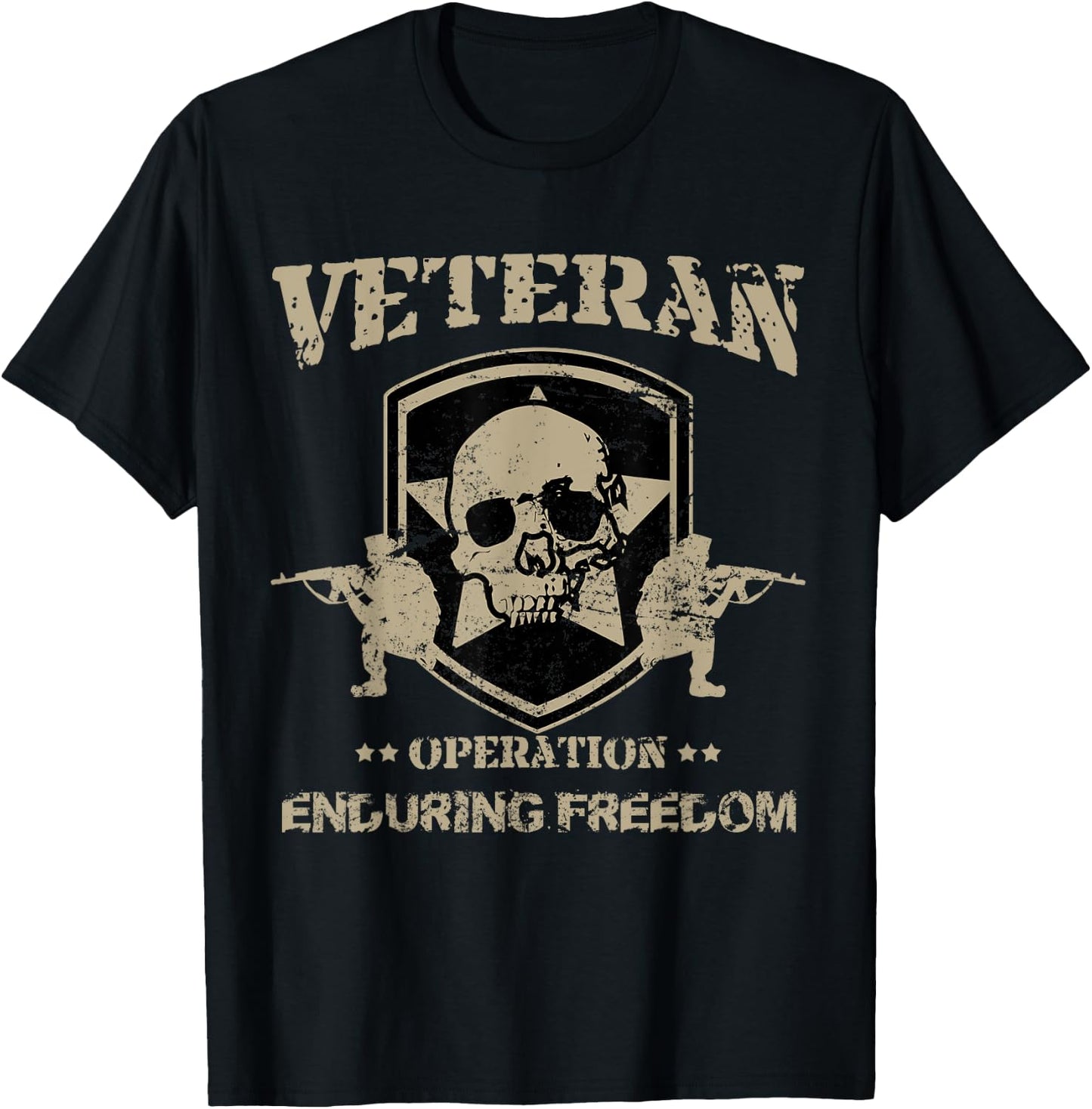 Military Veteran Shirt Operation Enduring Freedom T-Shirt - T-Shirt | Black