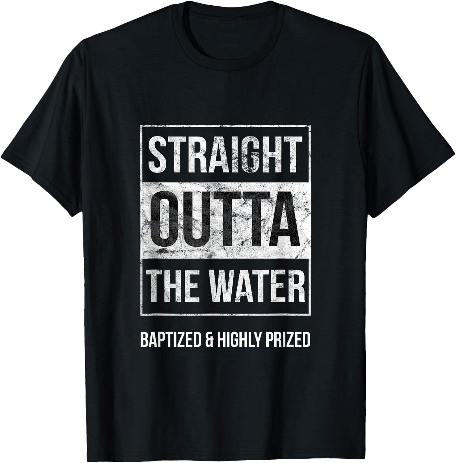 Baptism Shirts Adults Kids Funny Outta Water Gift T-Shirt - T-Shirt | Black