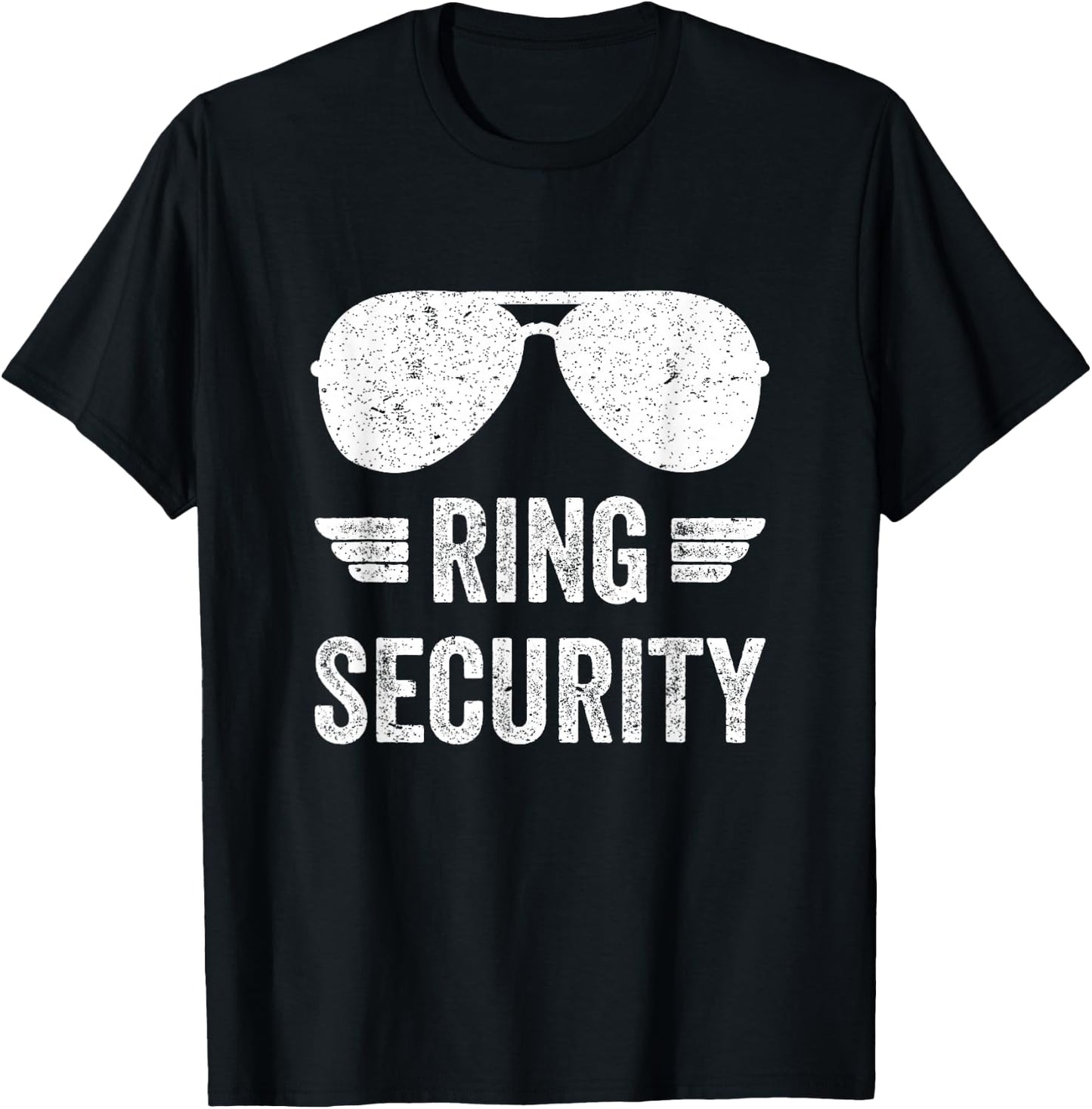 Ring Security Funny for Ring Bearer Boys Youth Men T-Shirt - T-Shirt | Black