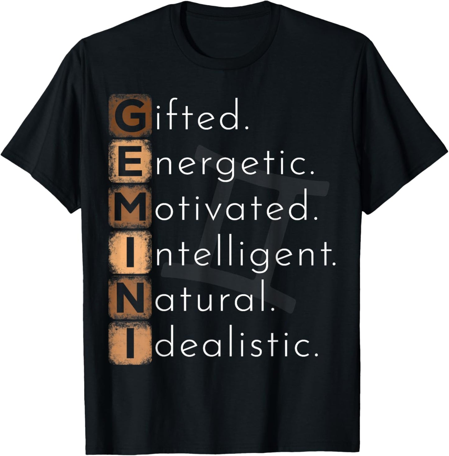Gemini Zodiac Sign Women Kids Gemini Birthday Funny T-Shirt - T-Shirt | Black