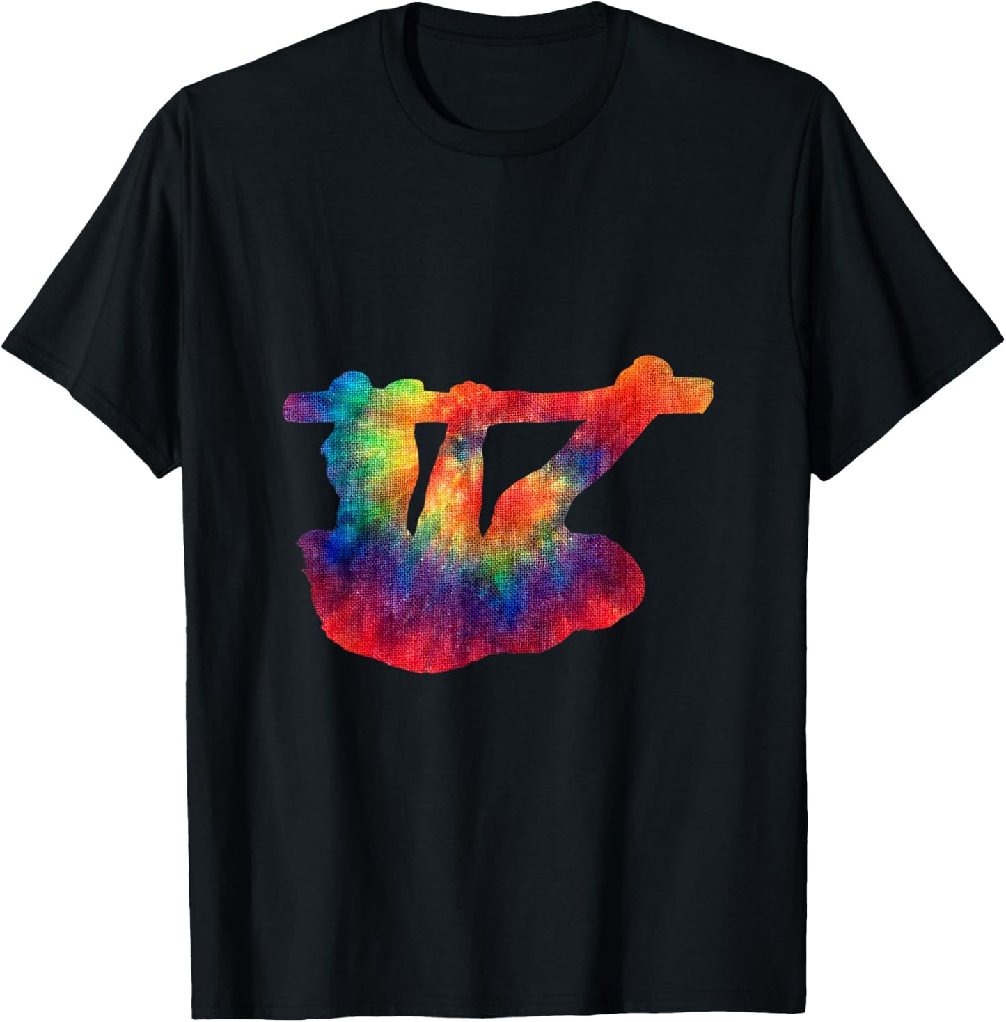 Tie Dye Sloth Tie Dyed Animals T Shirt T-Shirt - T-Shirt | Black