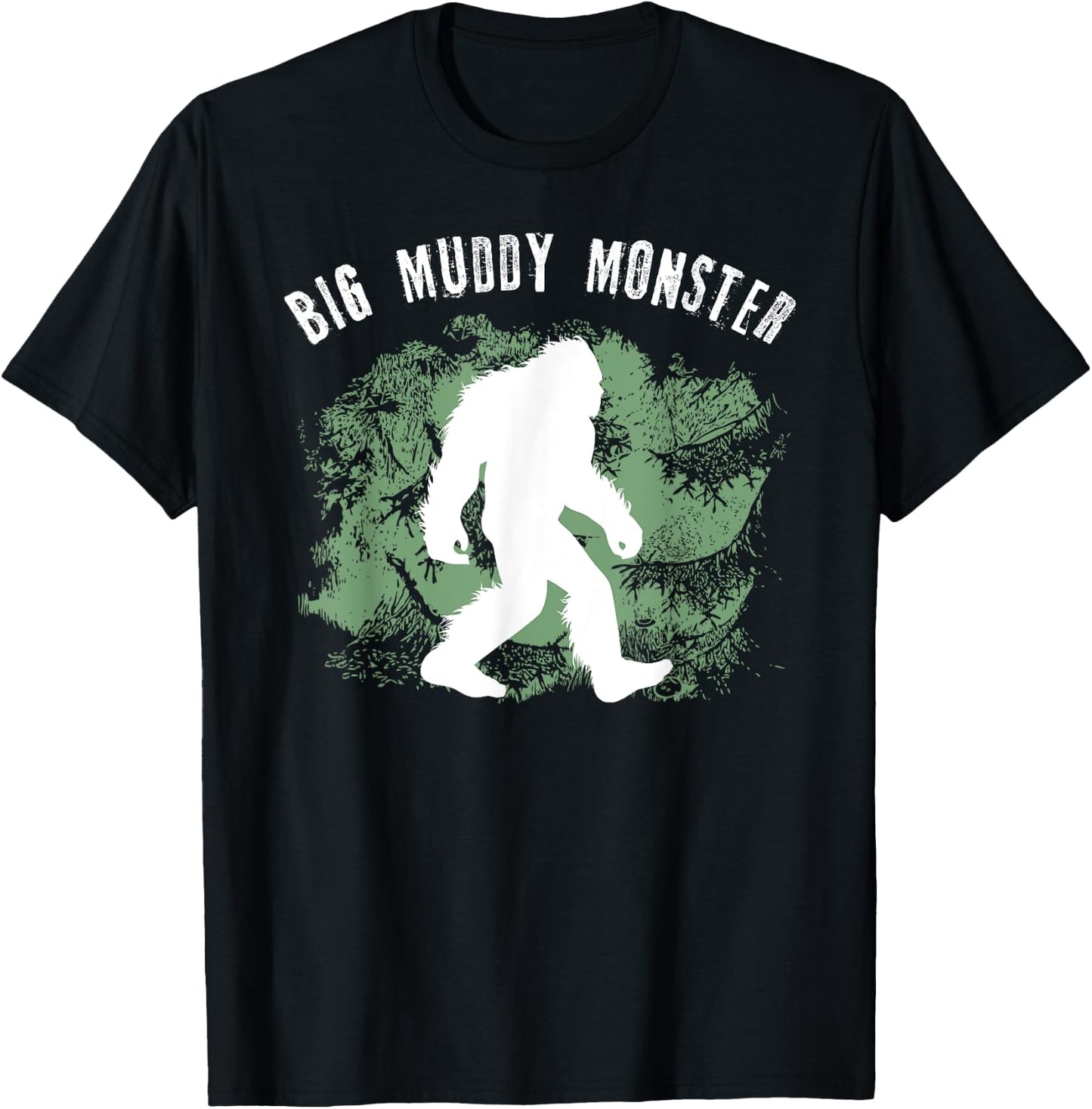 Bigfoot Big Muddy Monster Sasquatch Illinois Cryptid T-Shirt - T-Shirt | Black