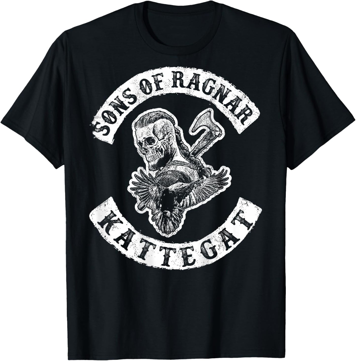 Sons of Ragnar - Kattegat (on Back) T-Shirt - T-Shirt | Black