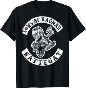 Sons of Ragnar - Kattegat (on Back) T-Shirt - T-Shirt | Black