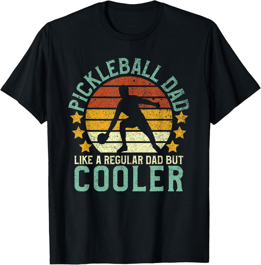 Pickleball Dad | Pickleball Player Funny Father's Day Gift T-Shirt - T-Shirt | Black