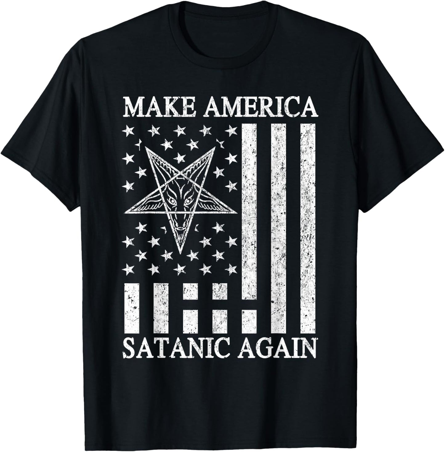 Make America Satanic Great Again Funny Gift T-Shirt - T-Shirt | Black