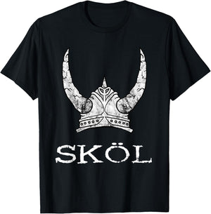 Keltische Schweden Skandinavien Wikinger Geschenke Skl Viking Helmet Nordmann Warrior Nordic Mythology T-Shirt - T-Shirt | Black