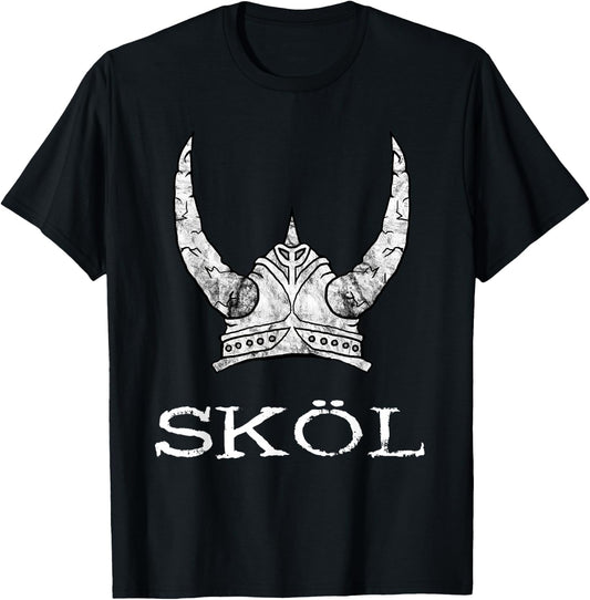 Keltische Schweden Skandinavien Wikinger Geschenke Skl Viking Helmet Nordmann Warrior Nordic Mythology T-Shirt - T-Shirt | Black