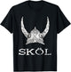 Keltische Schweden Skandinavien Wikinger Geschenke Skl Viking Helmet Nordmann Warrior Nordic Mythology T-Shirt - T-Shirt | Black