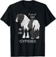 Just A Girl Who Loves Gypsies Black Pinto Gypsy Vanner Horse T-Shirt - T-Shirt | Black