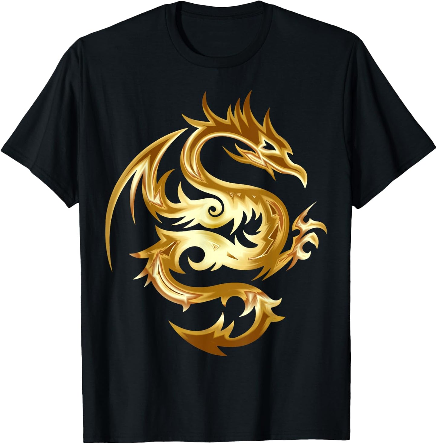Dragon Gold T-Shirt - T-Shirt | Black