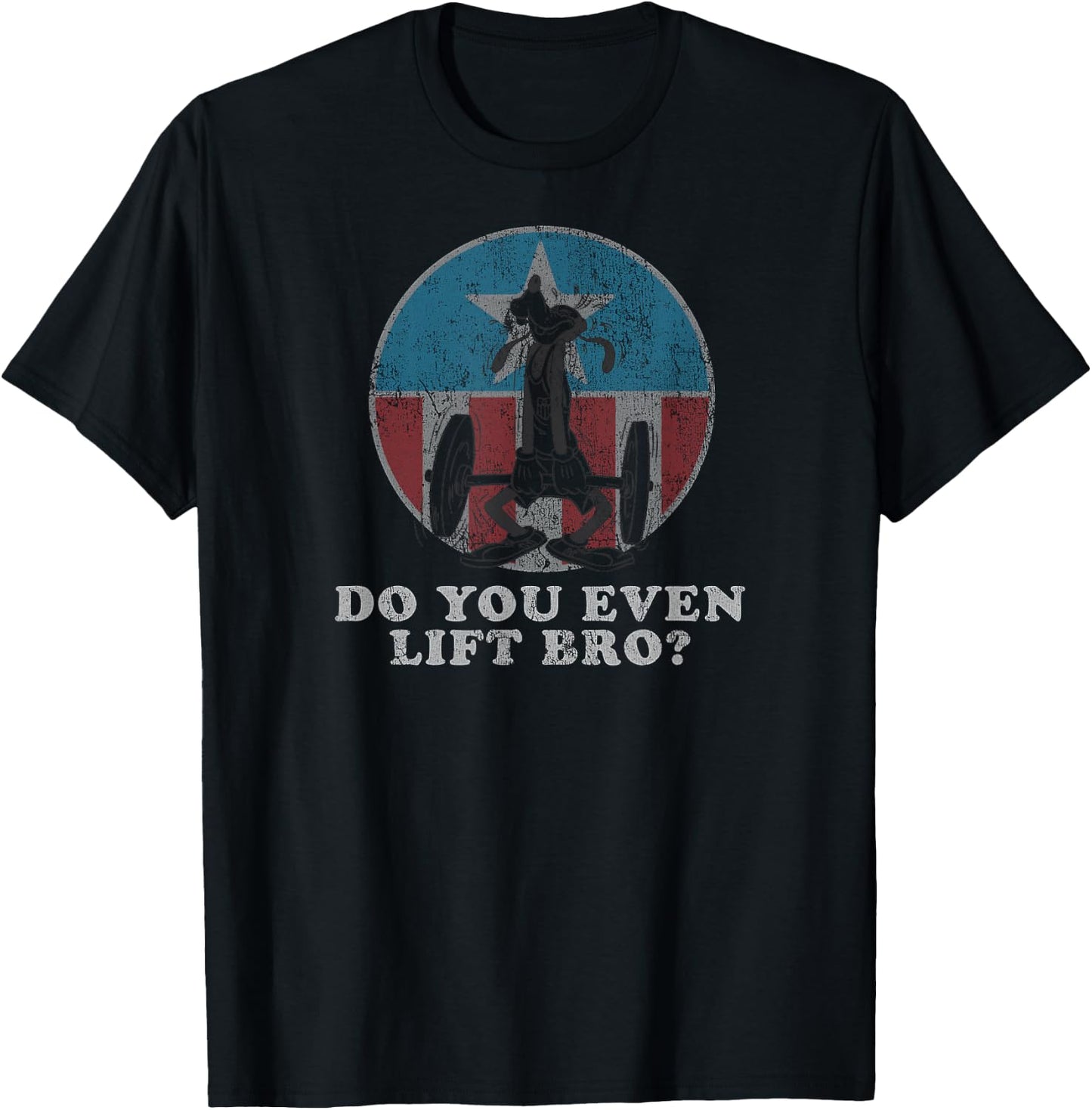 Disney Goofy Do You Even Lift Bro T-Shirt - T-Shirt | Black