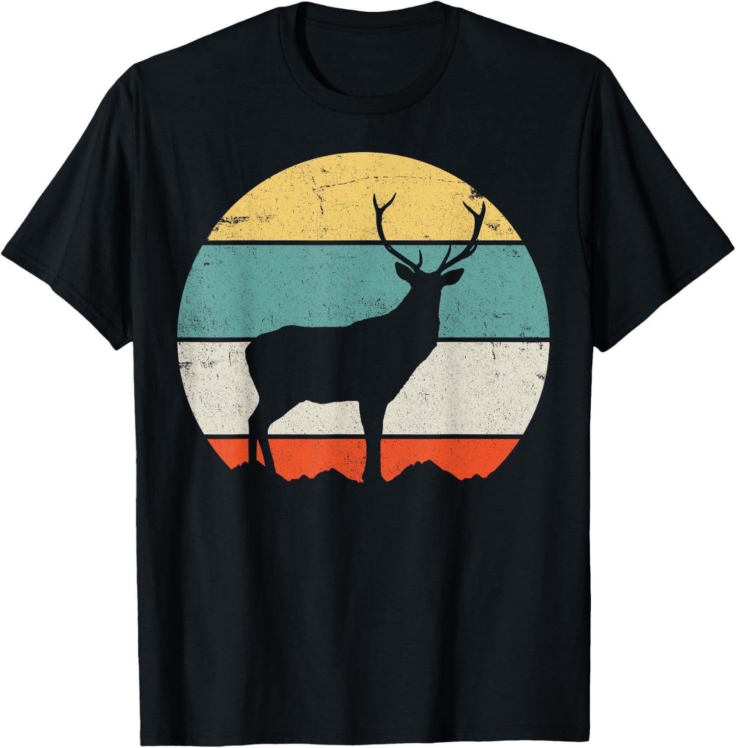 Hunting Deer T-Shirt - T-Shirt | Black