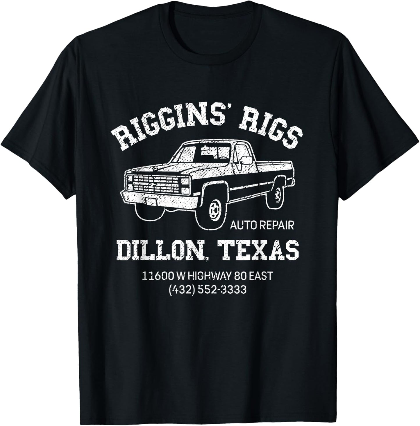 Dillon Texas Football Fan Auto Repair Riggins Rigs T-Shirt - T-Shirt | Black